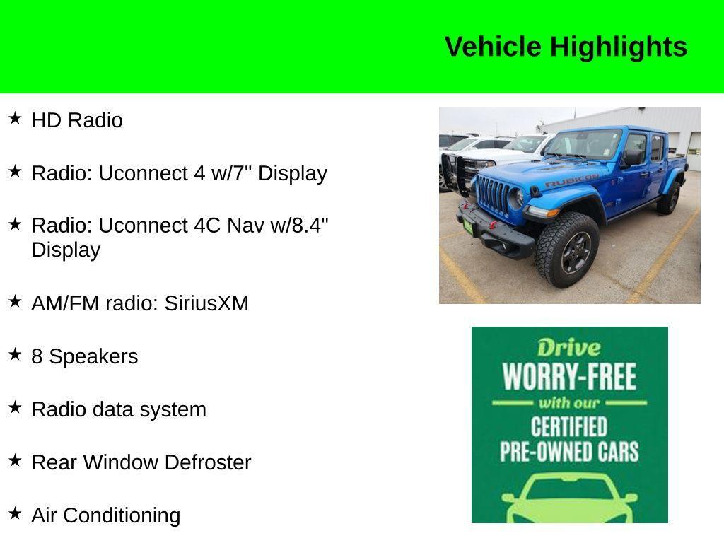 used 2021 Jeep Gladiator car, priced at $39,199