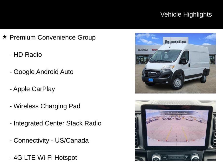 new 2024 Ram ProMaster 2500 car, priced at $50,409