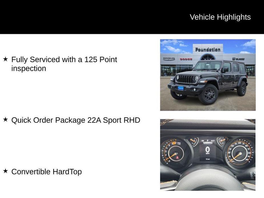 new 2024 Jeep Wrangler car, priced at $45,559