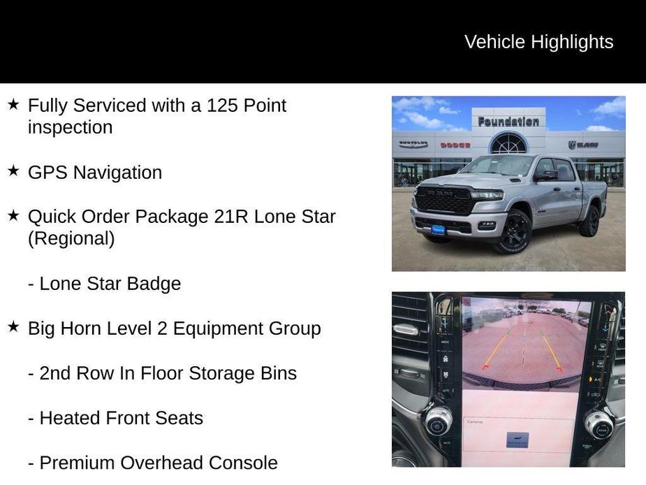 new 2025 Ram 1500 car, priced at $47,434