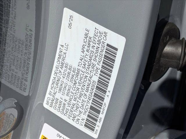 new 2025 Honda Accord car, priced at $30,705