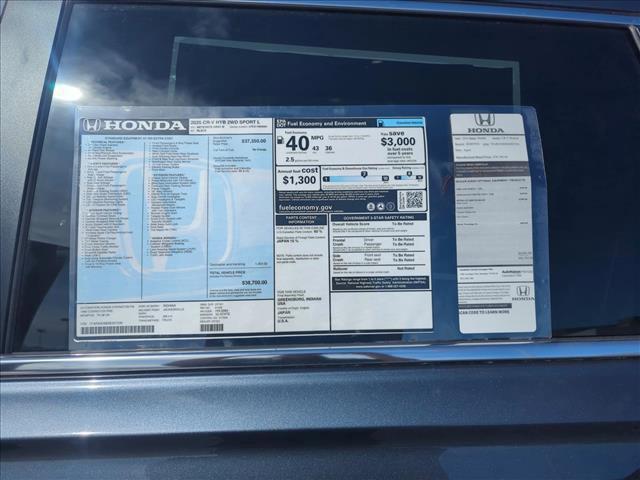 new 2025 Honda CR-V Hybrid car, priced at $35,393