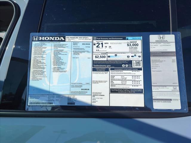 used 2025 Honda Ridgeline car, priced at $36,911