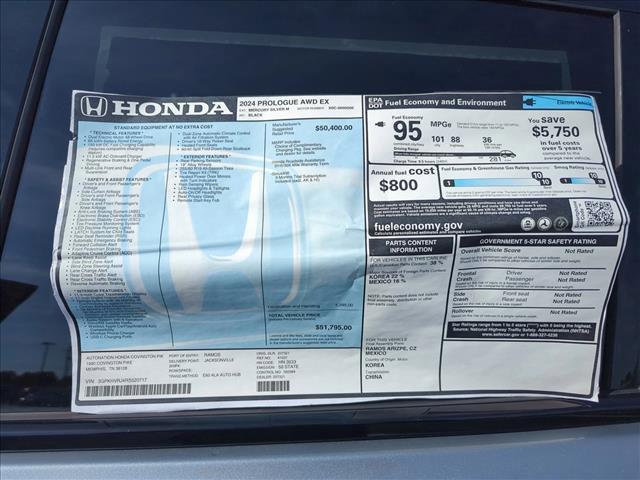 new 2024 Honda Prologue car, priced at $47,213