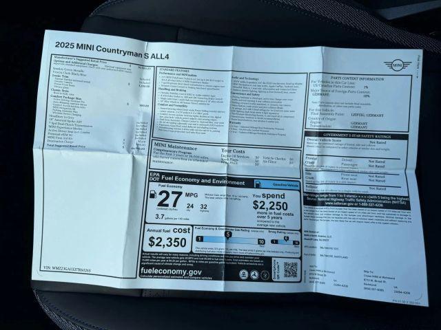 used 2025 MINI Countryman car, priced at $36,499