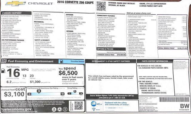 used 2016 Chevrolet Corvette car, priced at $64,750