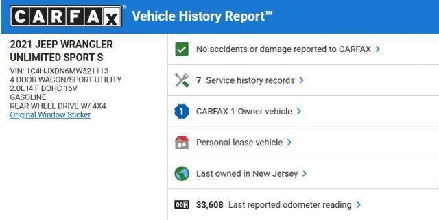 used 2021 Jeep Wrangler Unlimited car, priced at $18,599