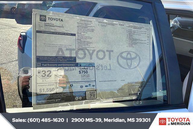 new 2026 Toyota Corolla Cross car, priced at $30,925
