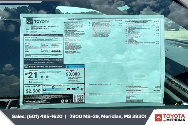 new 2025 Toyota Tacoma car, priced at $53,036