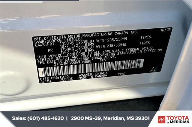 new 2025 Toyota RAV4 car, priced at $38,230