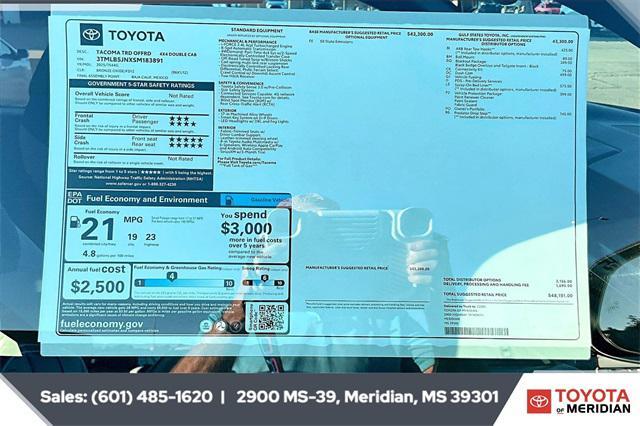 new 2025 Toyota Tacoma car, priced at $47,151