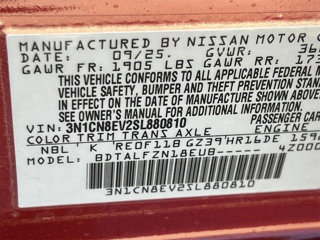 new 2025 Nissan Versa car, priced at $19,556