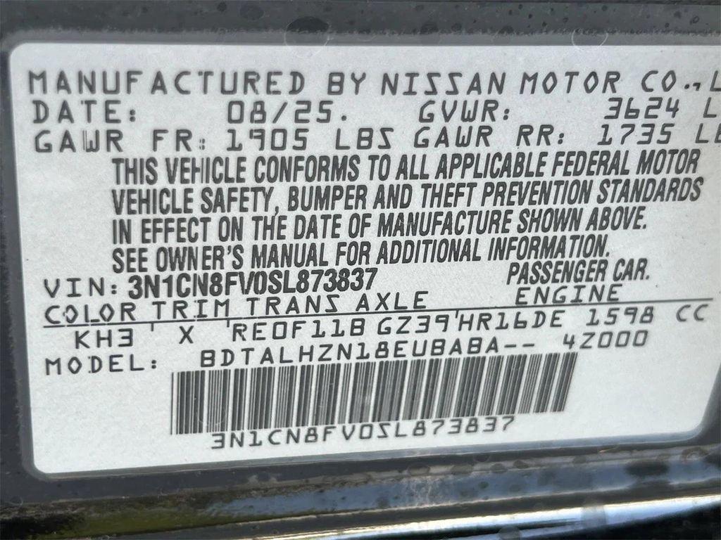 new 2025 Nissan Versa car, priced at $18,517