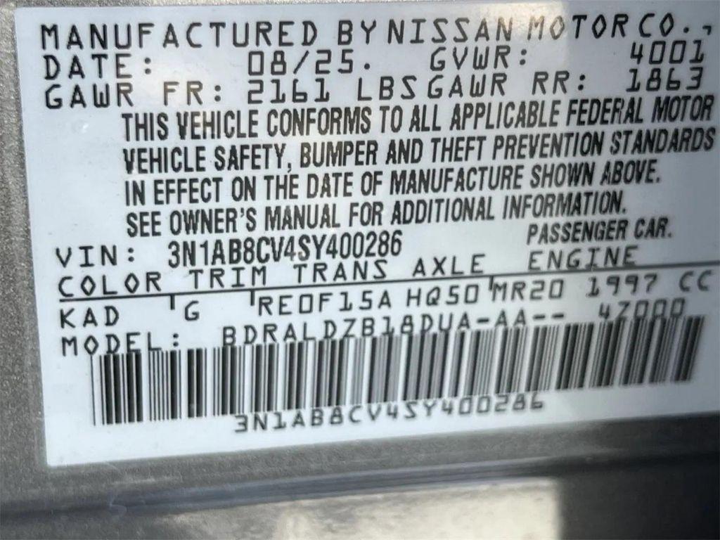 new 2025 Nissan Sentra car, priced at $18,661