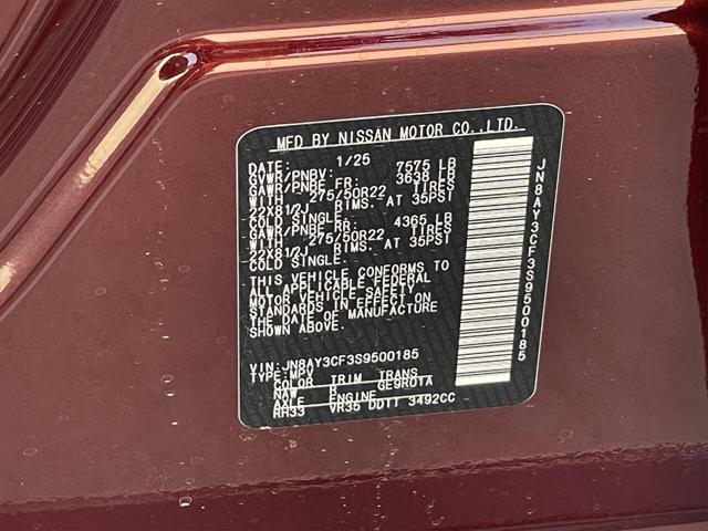 new 2025 Nissan Armada car, priced at $81,422