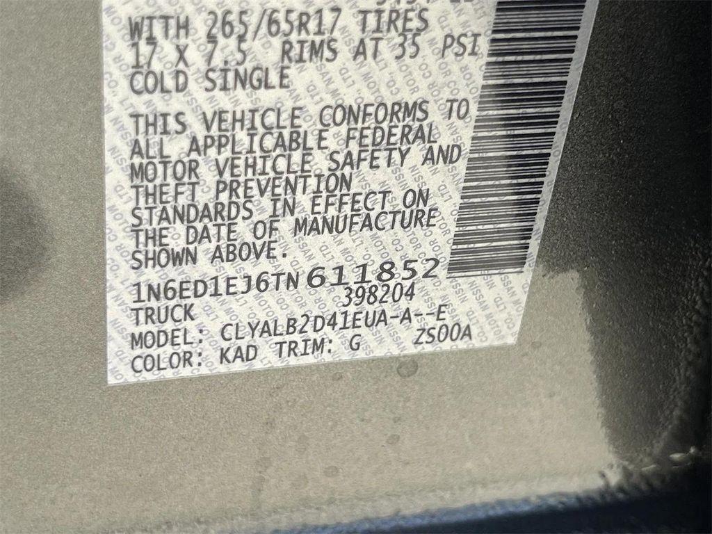 new 2026 Nissan Frontier car, priced at $31,536
