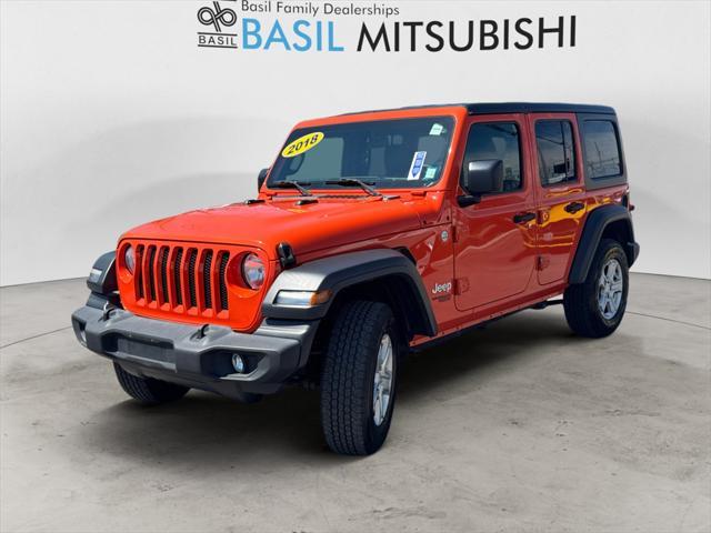 used 2018 Jeep Wrangler Unlimited car, priced at $22,999