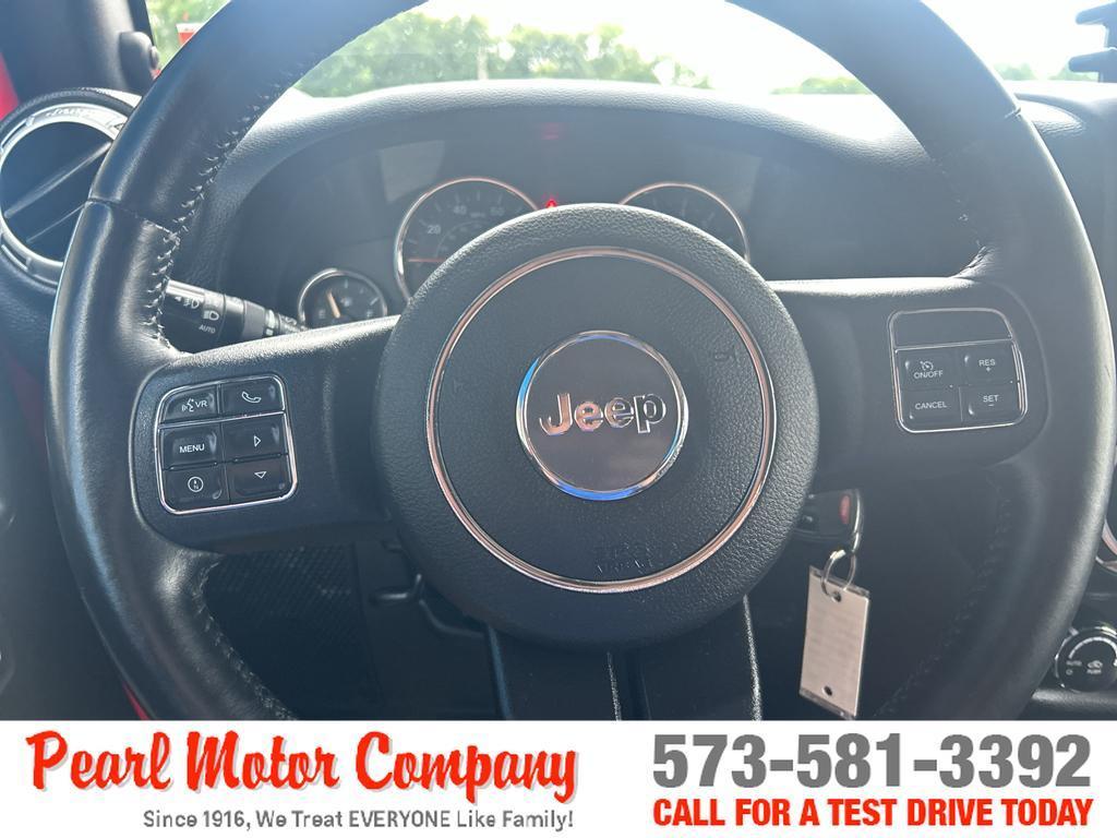 used 2015 Jeep Wrangler Unlimited car, priced at $23,500