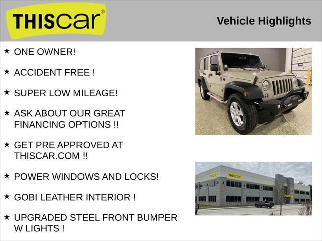 used 2017 Jeep Wrangler Unlimited car, priced at $22,475