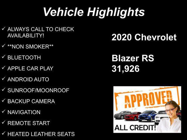 used 2020 Chevrolet Blazer car, priced at $26,659