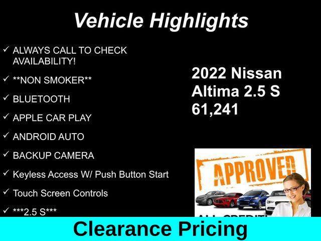 used 2022 Nissan Altima car, priced at $14,477