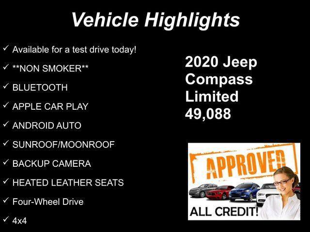 used 2020 Jeep Compass car, priced at $16,732