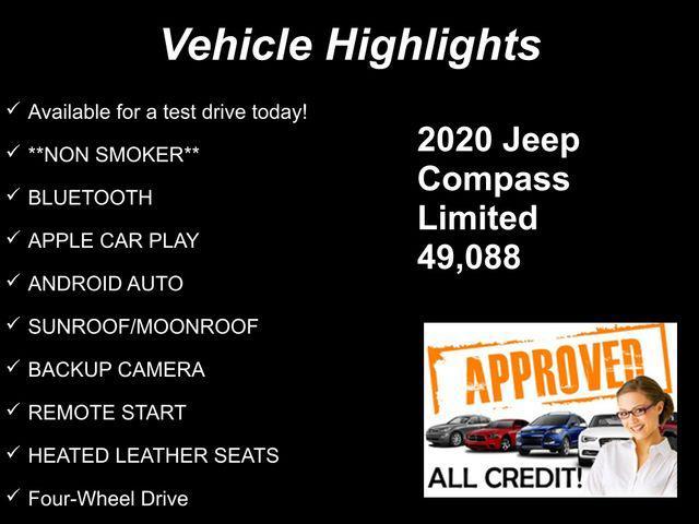 used 2020 Jeep Compass car, priced at $16,732