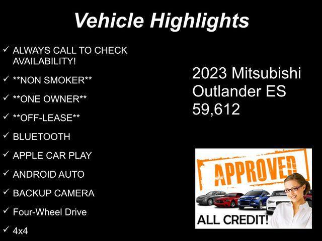 used 2023 Mitsubishi Outlander car, priced at $18,256