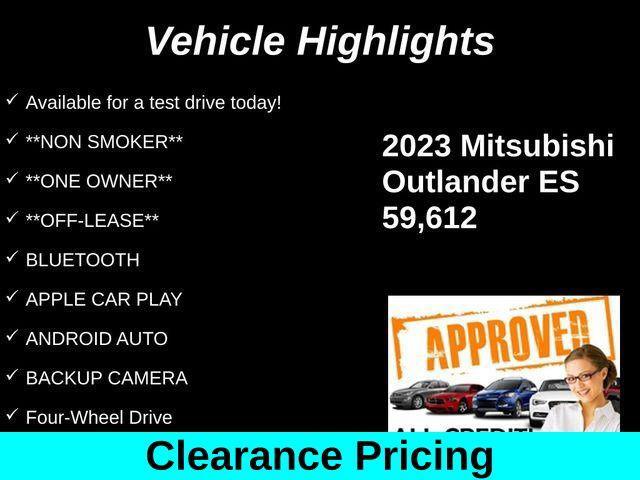 used 2023 Mitsubishi Outlander car, priced at $18,256