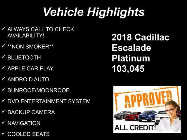 used 2018 Cadillac Escalade car, priced at $28,883