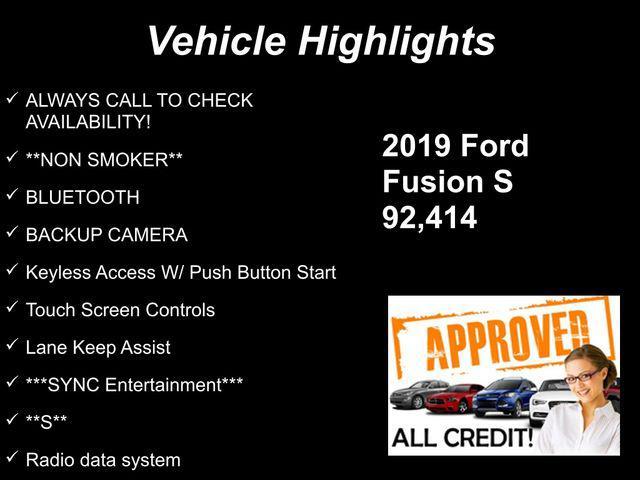 used 2019 Ford Fusion car, priced at $10,904