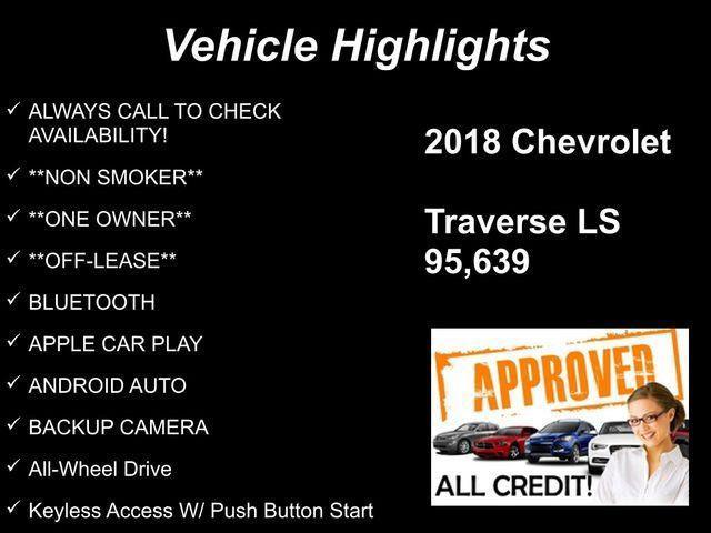 used 2018 Chevrolet Traverse car, priced at $15,956