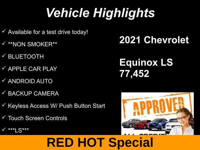 used 2021 Chevrolet Equinox car, priced at $14,982