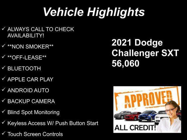 used 2021 Dodge Challenger car, priced at $21,455