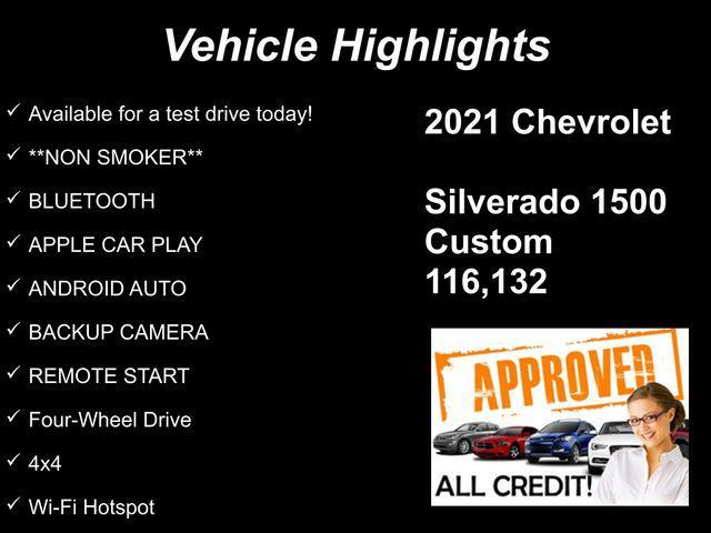 used 2021 Chevrolet Silverado 1500 car, priced at $23,054