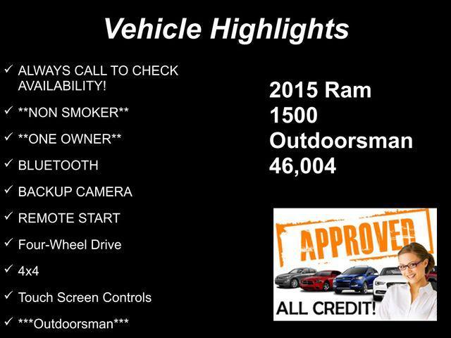 used 2015 Ram 1500 car, priced at $21,495