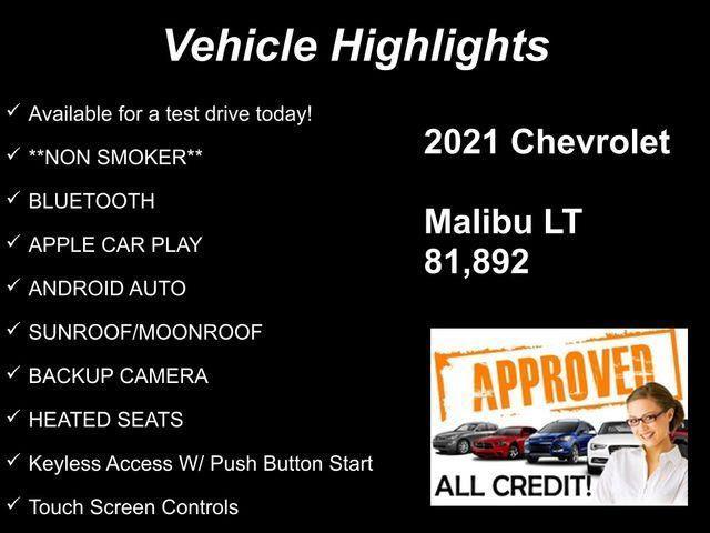 used 2021 Chevrolet Malibu car, priced at $13,941