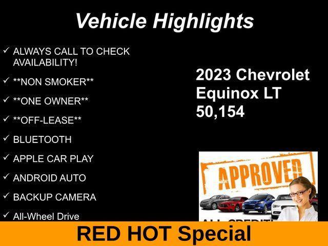 used 2023 Chevrolet Equinox car, priced at $18,876