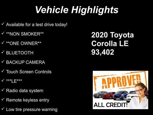 used 2020 Toyota Corolla car, priced at $14,157