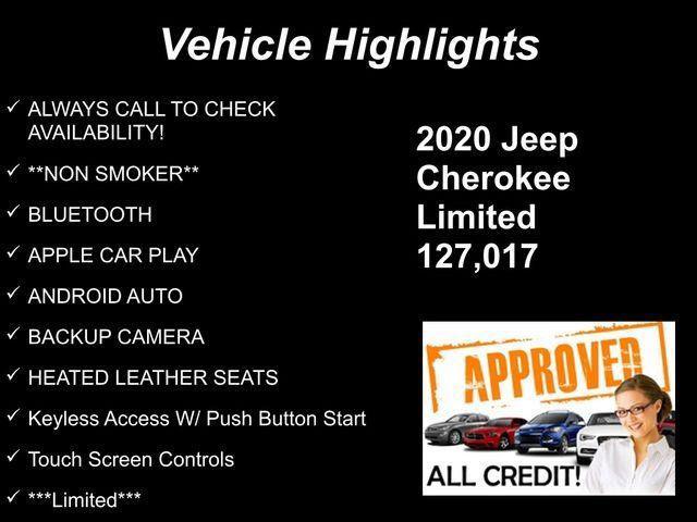 used 2020 Jeep Cherokee car, priced at $11,696