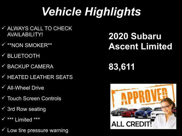 used 2020 Subaru Ascent car, priced at $20,503