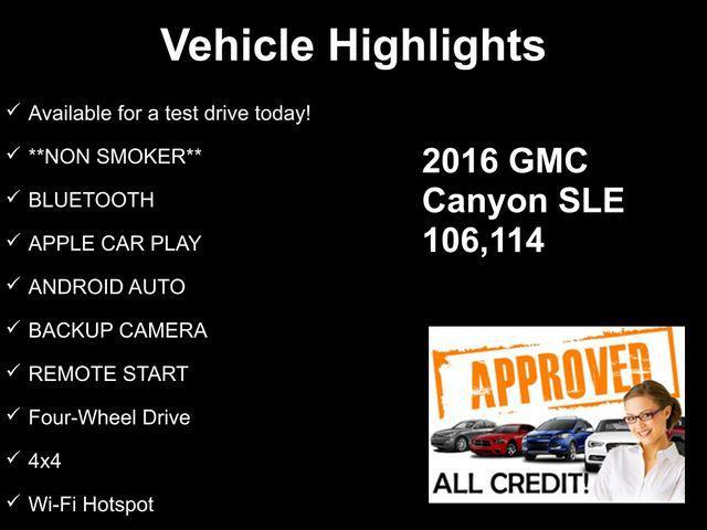 used 2016 GMC Canyon car, priced at $19,294