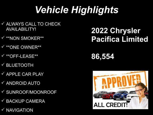 used 2022 Chrysler Pacifica car, priced at $21,267