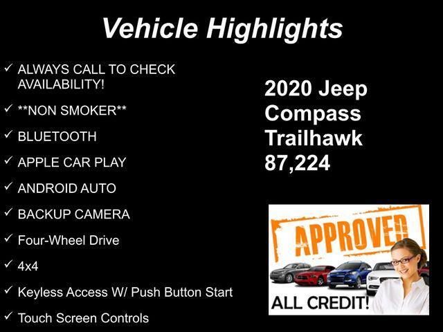 used 2020 Jeep Compass car, priced at $14,995