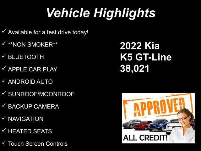 used 2022 Kia K5 car, priced at $24,231