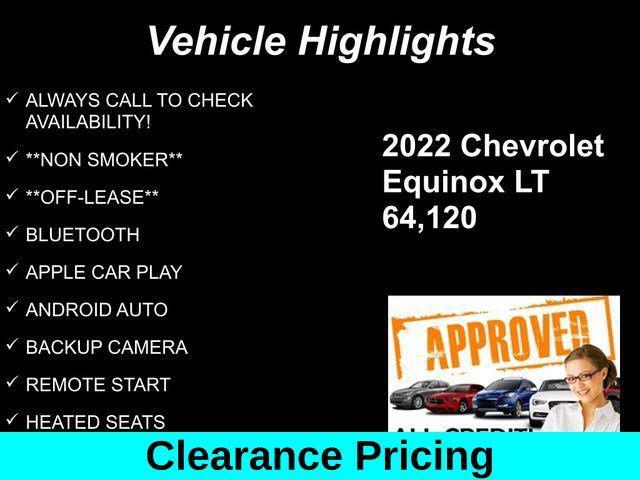 used 2022 Chevrolet Equinox car, priced at $17,341