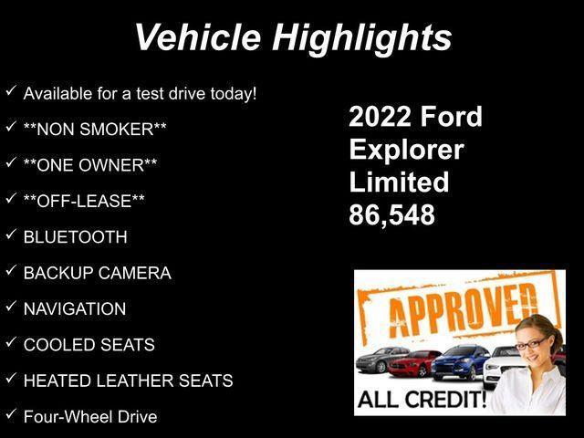 used 2022 Ford Explorer car, priced at $25,469