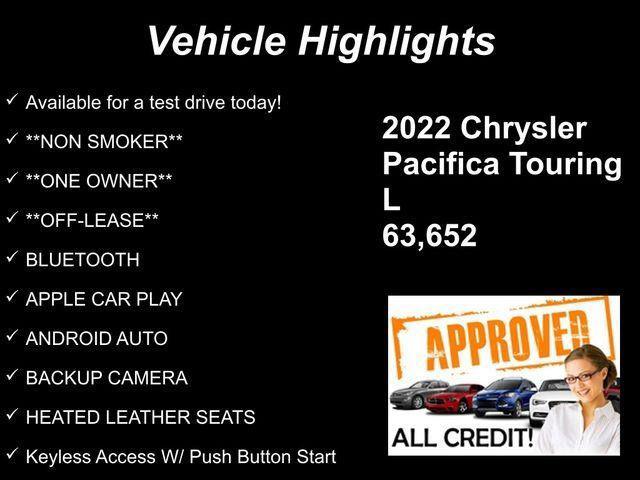 used 2022 Chrysler Pacifica car, priced at $22,735