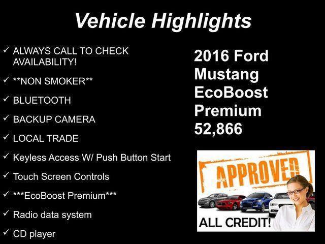 used 2016 Ford Mustang car, priced at $17,928