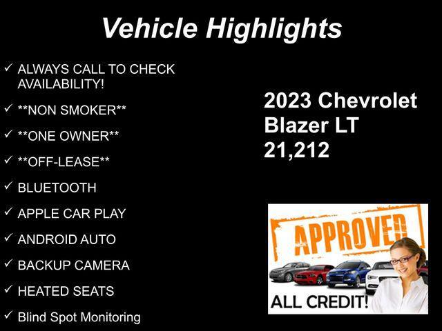 used 2023 Chevrolet Blazer car, priced at $23,532